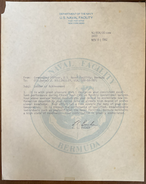 U.S. Navy — Achievement Award